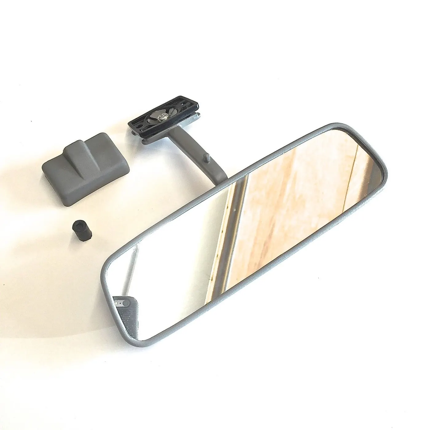 REARVIEW MIRROR / GRAY (OEM) – SAMURAI/SIDEKICK/TRACKER ’85-’95