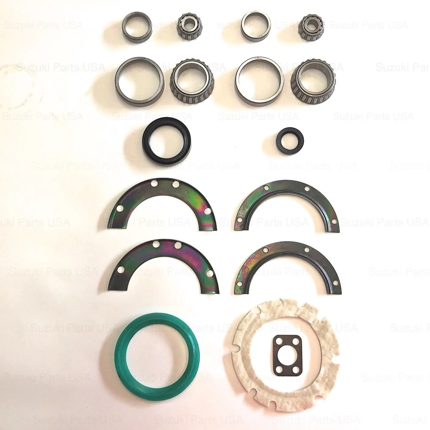 FRONT AXLE STEERING KNUCKLE, BEARINGS / OIL SEALS (1 SIDE) – SAMURAI ’85-’95
