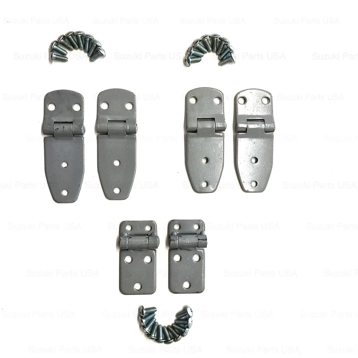 DOOR HINGES / TAILGATE PLUS SCREWS (OEM) – SAMURAI ’80-’95