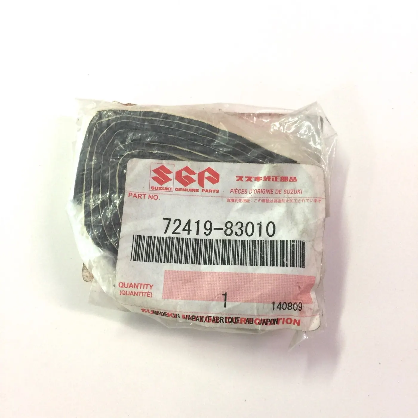 CUSHION – SOFT TOP WINDSHIELD GARNISH (OEM/SGP) – SAMURAI ’85-’95