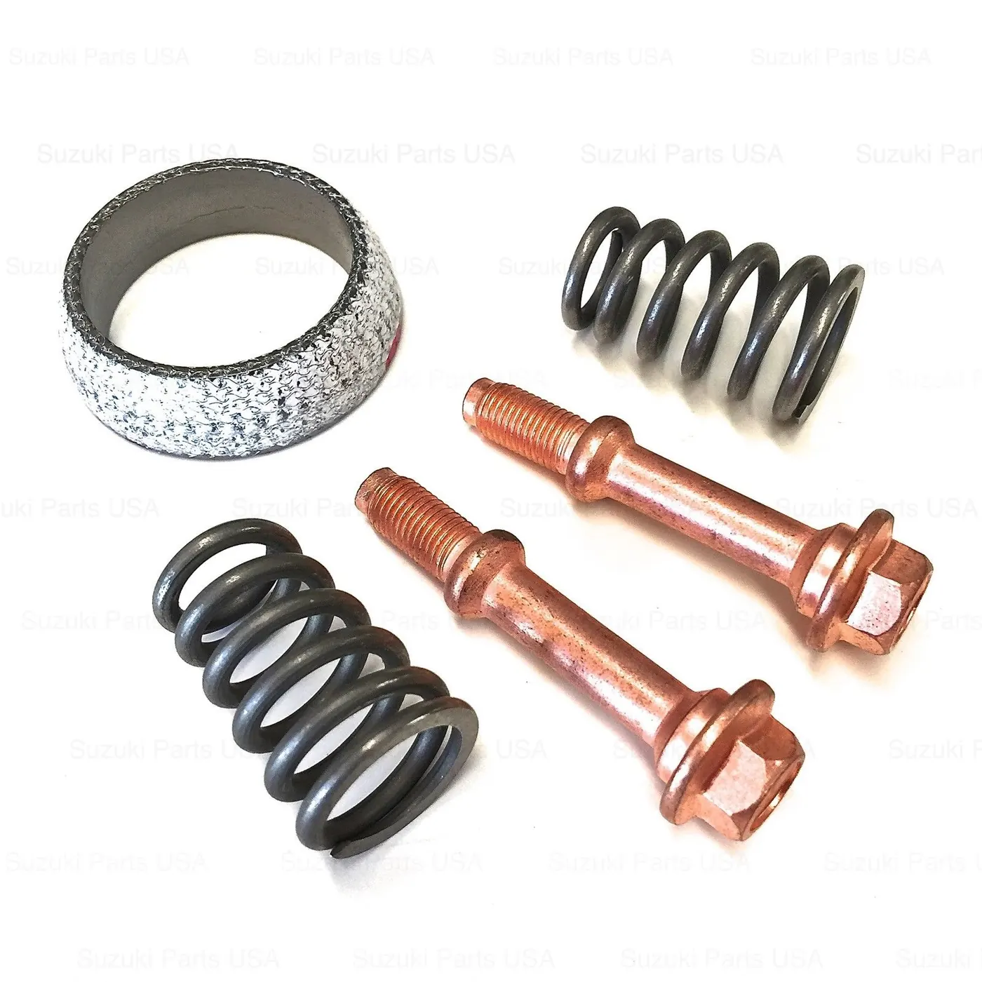EXHAUST PIPE BOLTS, SPRINGS / PIPE RING SEAL (OEM) – SAMURAI ’85-’95