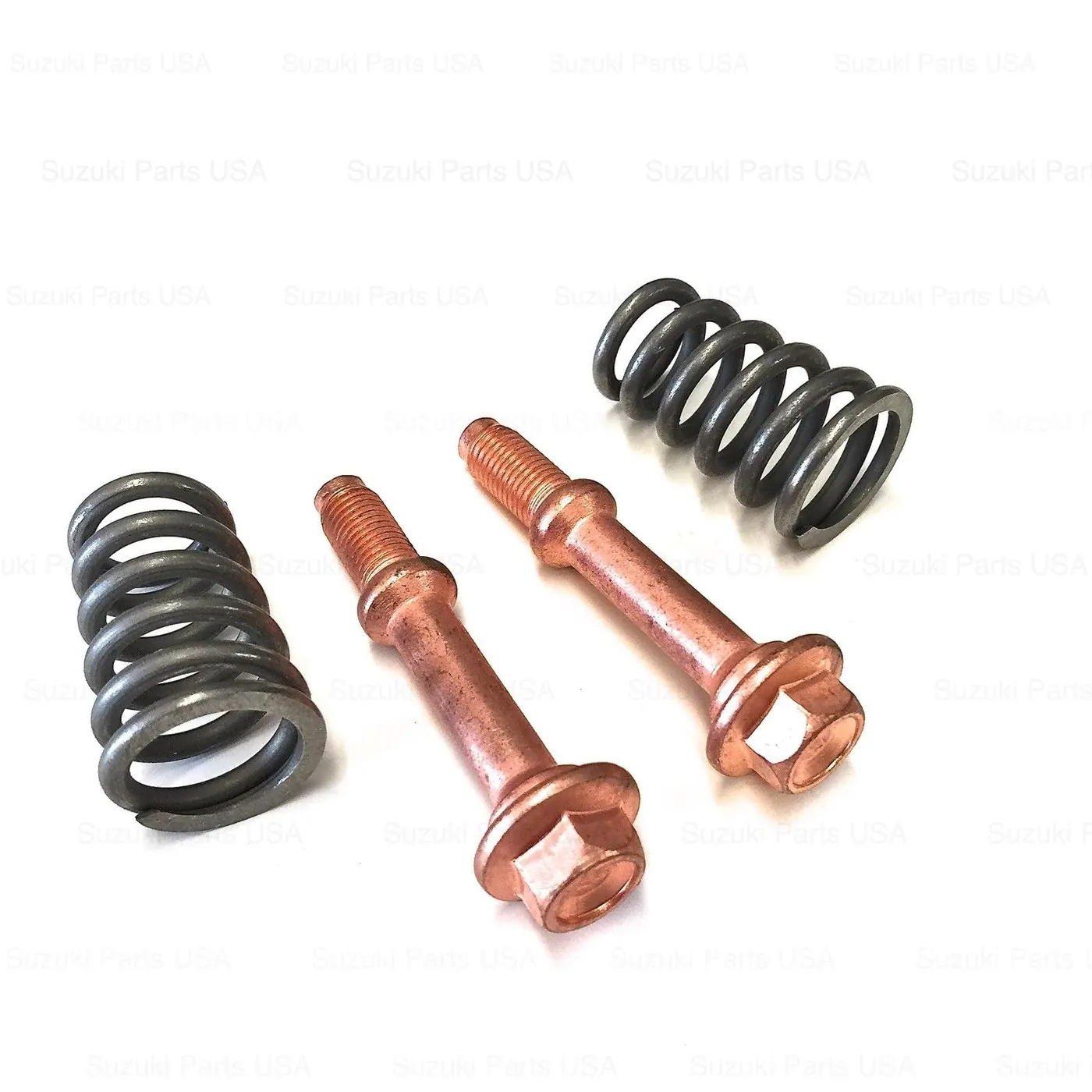 EXHAUST PIPE BOLTS / SPRINGS (BRASS PLATED) OEM – SAMURAI ’85-’95