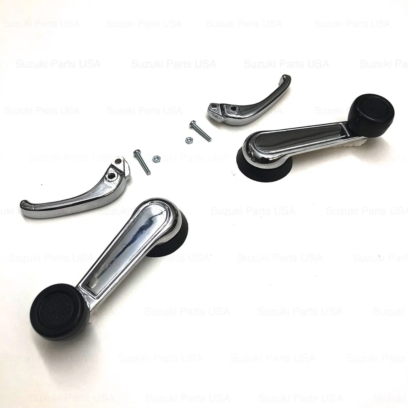 ALL-METAL INTERIOR HANDLE SET (CHROME) – SAMURAI ’80-’95