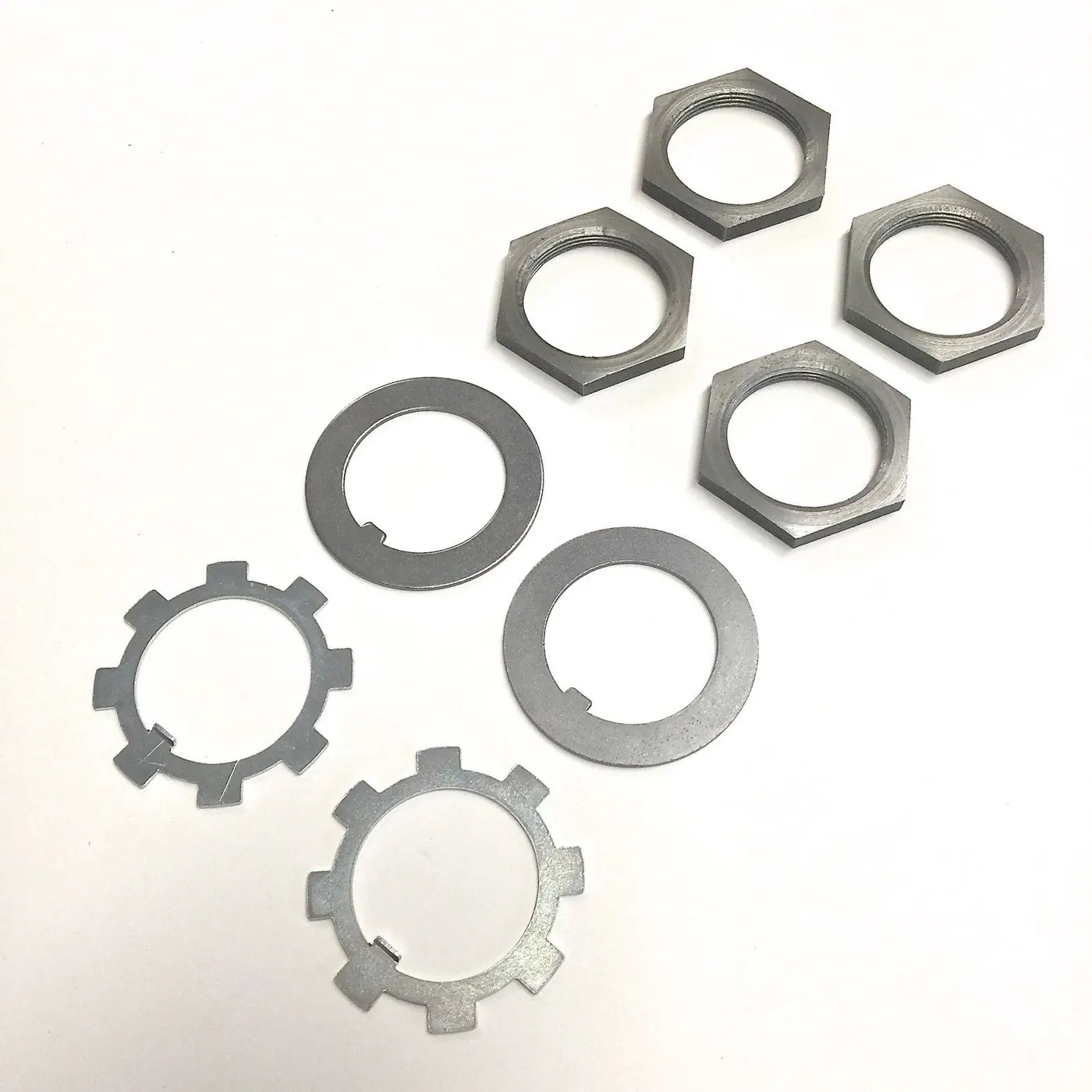 AXLE HUB SPINDLE NUT, LOCK WASHER, THRUST WASHER – SAMURAI ’85-’95