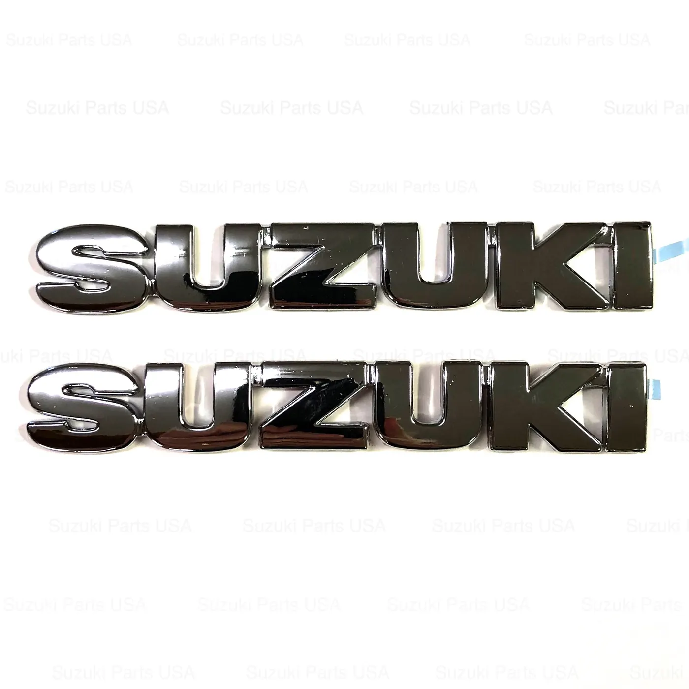 QTY 2 – SUZUKI CHROME EMBLEM – SAMURAI, SIDEKICK, SJ413, SJ410