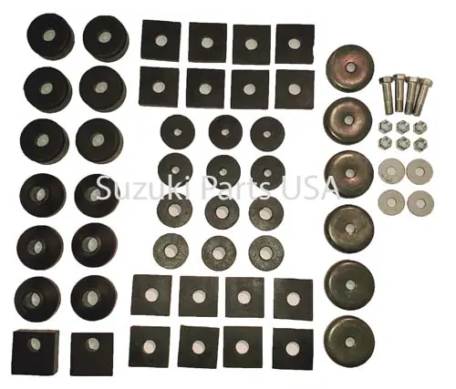 COMPLETE BODY MOUNT AND CUSHION SET WITH METAL PARTS – SAMURAI ’85-’95