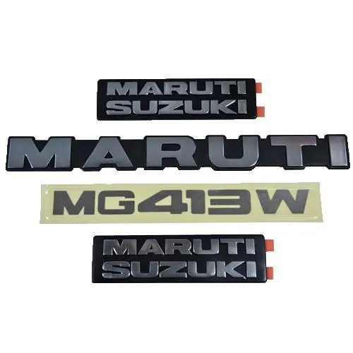 MARUTI/SUZUKI EMBLEM SET- TAILGATE/HOOD/FENDER – MARUTI GYPSY / MARUTI MG413